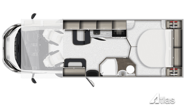 Motorhome – 4 berth with fixed bed (Automatic)7