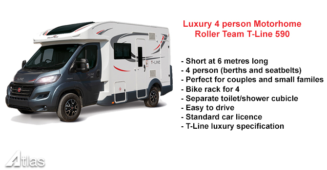 Roller Team T-Line 590 motorhome for Hire